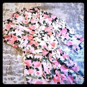 Floral Rose Tahari Robe